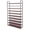 10 Tier Extendable Shoe Rack 50 Pairs Space Saving Storage Organiser Shelf Stand