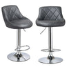 2 x Bar Stools Modern Cuban Venus Breakfast Bar Kitchen Barstool Chrome Gas Lift