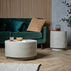 Concrete Effect Side Table Stone Coffee Bed Side Living Room Furniture SR