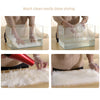 Large 120cm White Fluffy Rugs Anti-Slip Shaggy Rug Super Soft Mat Bedroom Floor