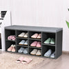 Wooden Shoe Rack Bench Shoe Storage Cabinet Organizer Stand with Seat Cushion