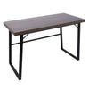 Retro Computer Desk PC Laptop Table Home Office Study Workstation MDF & Metal