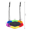 Large Rainbow Kids Swing Set Padd Seat Hexagon Rope Climbing Outdoor Garden Toy