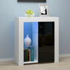 Modern Cabinet Cupboard sideboard - Matt Body and High Gloss Doors RGB LED Light