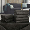 12pcs 80" x 72" Premium Removal Blankets Moving Packing Transit Fabric Black