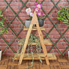 3 Tier Wooden Stairs Standing Shelving Flower Plant Decoration Display Rack