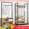 Coat Rack Open Wardrobe 4 Shelves Furniture Storage Cupboard Clothes Rail UK~