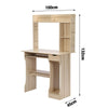 Computer Desk with Drawer Shelves Desktop PC Table Home Office Laboratory Pro