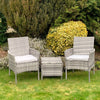 Rattan Garden Furniture Bistro Set Tea for two 2 Outdoor Patio