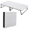 Rolling Small Single Bed Folding Guest Sleepover Bed Home Office Steel Sleeper