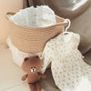 Woven Collapsible Storage Basket Laundry Clothes Hamper Basket Toys Storage Bag