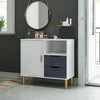 Small Sideboard Cupboard Display Cabinet Storage with 2 Drawers & 1 Doors