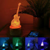 3D LED Guitar Night Light & Bluetooth Speaker, Acrylic, 5 Colour Lights