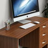 SALE Charles Computer Desk Walnut Table PC Laptop Shelf Home Office Study