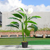 90cm Artificial Peace Lily Potted Tree Fake Flower Outdoor Garden Plant Home UK