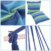 Hammock Hanging Rope Cotton Canvas Chair Swing Seat Patio Camping /w 2 Pillows