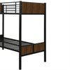 Metal Bunk Beds 2 x 3 FT Bed Frame Single High Sleeper Bedroom Furniture New