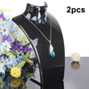 2X ACRYLIC JEWELLERY NECKLACE CHAIN DISPLAY PENDANT BUST HOLDER SHOW STAND CHAIN