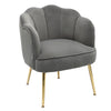 Velvet Armchair Scallop Shell Back Cocktail Tub Chair Lounge Sofa Seat Couch