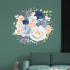 Large Magnolia Roses Spring Flower Art Floral Wall Sticker Decals Self Adhesive