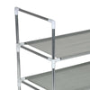 3, 4 & 5 Tier Extendable Metal Shoe Rack Space Saving Storage Organiser Shelf