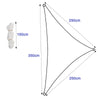 Outdoor Shade Sail Patio Suncreen Awning Garden Sun Canopy UV Protected w/ Rope