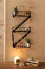 Novelty NYC Fire Escape Floating Wall Shelf 3 Tier Shelving Unit Display Stand