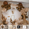 136Pcs/Set Coffee Balloons Garland Birthday Wedding Arch Baby Shower Party Decor