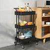 Utility Rolling Storage Cart Rolling Trolley Organizer Coffee Bar Cart Service