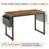 Computer Desk Wood Writing Desk Gaming Desk with Storage for Home Office Study