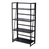 Shelf Ladder Tier Storage 4 Bookshelf Bookcase Leaning Display Wall Rack Shelves