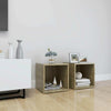 TV Cabinets 2 pcs Oak 37x35x37 cm Chipboard Living Room Hot Sale