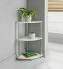 Norsk White high gloss 3 Tier Corner Unit Perfect for your living room.