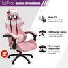 Pink Racing Gaming Chair Game Computer Office Leather Swivel Recliner Executive