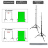 Adjustable Photography Background Support Stand Backdrop Crossbar Kit 3Clip