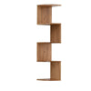 Solid Wood Corner Wall Shelf 5-tier Floating Shelf Wall Storage Organizer Shelf