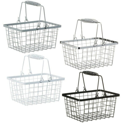Metal Kitchen Toilet Fruit Bread Vegetable Makeup Eggs Storage Basket Caddy Rack