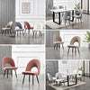 1/2/4/6 Velvet Dining Chairs Set Padded Seat Metal Leg Kitchen Home Office Chair