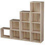 Wooden Storage Unit Cube 2 3 4 Tier Strong Bookcase Shelving Home Office Display