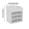 3 Tiers Makeup Case Desktop Storage Box Cosmetic Organizer Holder Drawer Jewelry