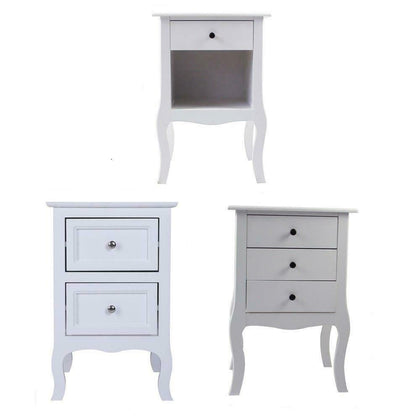 Modern Bedside Table Cabinet Chest of Drawers Nightstand 1/2/3 Drawers Bedroom