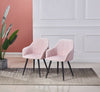 Set of 2 Fabric Armchair Dining Chairs with Knocker Padded Dining Room Kitchen