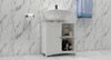 Woodluv Under Sink Bathroom Storage Cabinet & Cupboard - White