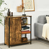 Industrial Storage Cabinet Freestanding Cupboard Sideboard w/ 3 Shelves & Door