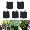 5PCS/SET 1 3 5 7 10 Gallon Fabric Root Pots Garden Vegetable Plant Grow Pot Bags
