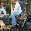 Folding Camping Chair Heavy Duty Outdoor Chair Seat Large Stool High Backrest