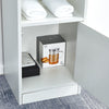 Bathroom Cabinet White Under Sink Storage Unit Double Doors Cupboard Furniture