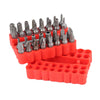 33PC SECURITY BIT SCREWDRIVER TOOL HOLDER TORX STAR HEX 60MM SPANNER SCREWS SET
