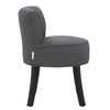 Velvet/Linen Dressing Table Stool Vanity Chair Bedroom Makeup Stool Seat Back