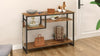 Retro Console Table for Entry Way Sideboard with 4 Tier Shelves Narrow Table